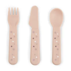 Foodie cutlery set - Happy dots - Powder