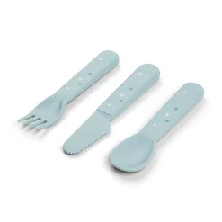 Foodie cutlery set - Happy dots - Blue
