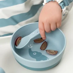 Foodie cutlery set - Happy dots - Blue