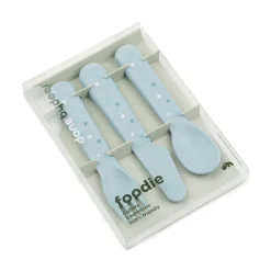 Foodie cutlery set - Happy dots - Blue