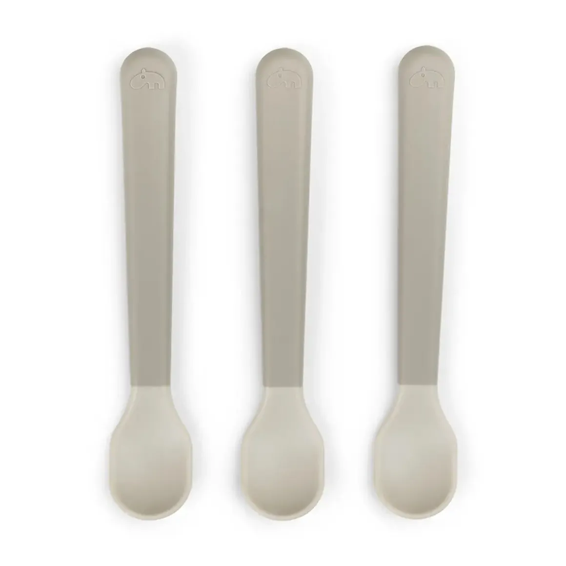 Foodie easy-grip baby spoon 3-pack - Sand