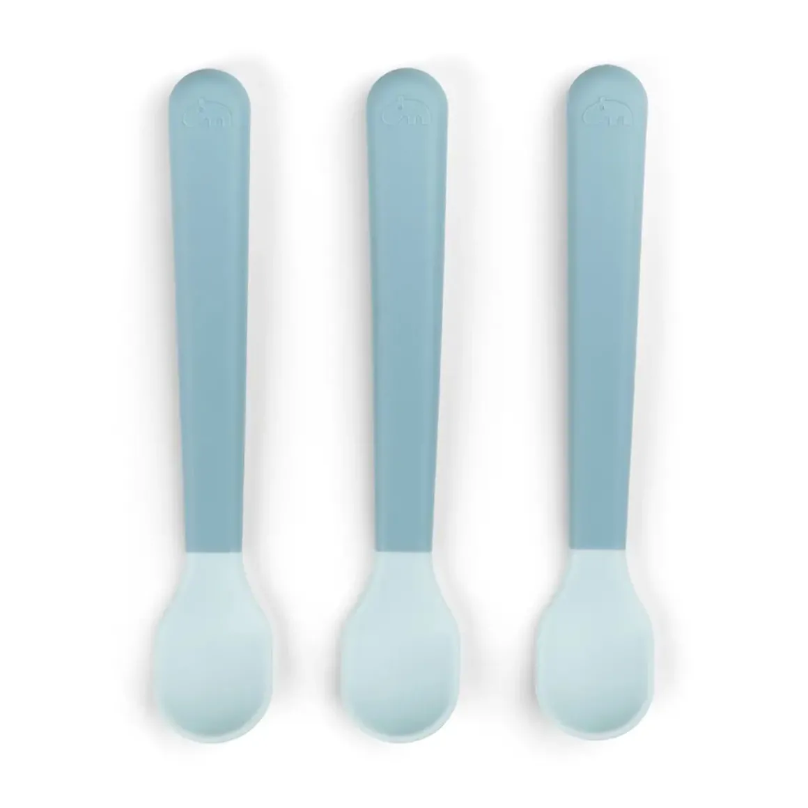 Foodie easy-grip baby spoon 3-pack - Blue