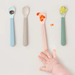 Foodie easy-grip baby spoon 3-pack - Powder