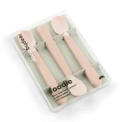 Foodie easy-grip baby spoon 3-pack - Powder