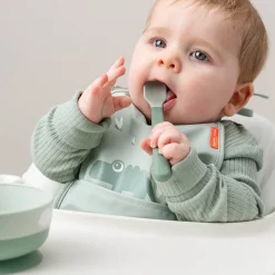 Foodie easy-grip baby spoon 3-pack - Blue