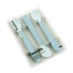 Foodie easy-grip baby spoon 3-pack - Blue