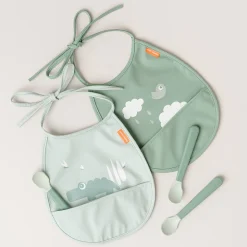 Foodie easy-grip baby spoon 3-pack - Green