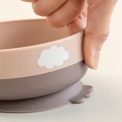 Foodie first meal set w/suction - Happy clouds - Powder