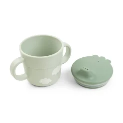 Foodie first meal set w/suction - Happy clouds - Green