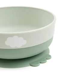 Foodie first meal set w/suction - Happy clouds - Green