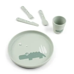 Foodie plate set - Croco - Green