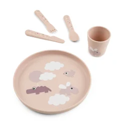 Foodie plate set - Happy Clouds - Powder