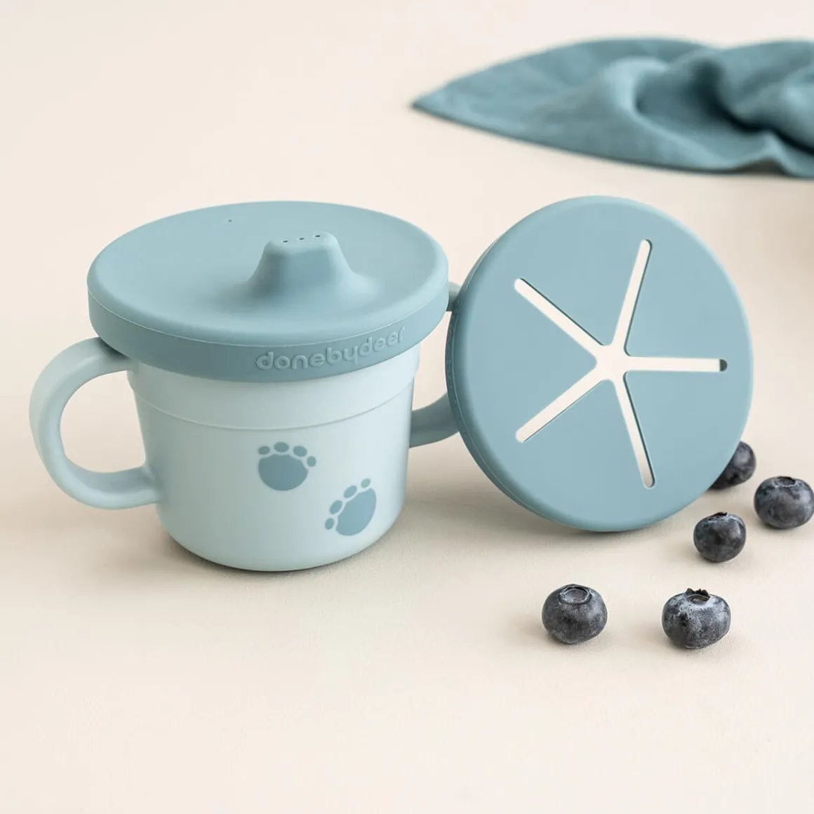 Foodie spout/snack cup - Elphee - Blue
