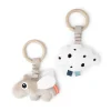 Hanging activity toy 2 pcs - Happy clouds - Sand