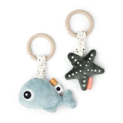 Hanging activity toy 2 pcs - Wally - Blue