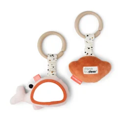 Hanging activity toy 2 pcs - Wally - Powder