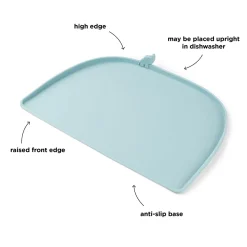 High edge silicone placemat - Elphee - Blue