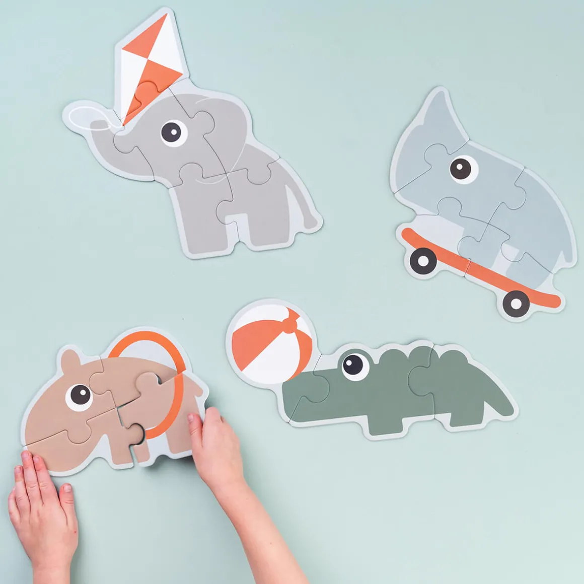 Jigsaw puzzle set - Playground - Colour mix