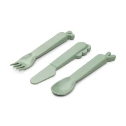 Kiddish cutlery set - Deer friends - Green