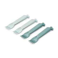 Kiddish fork 4-pack - Raffi - Blue