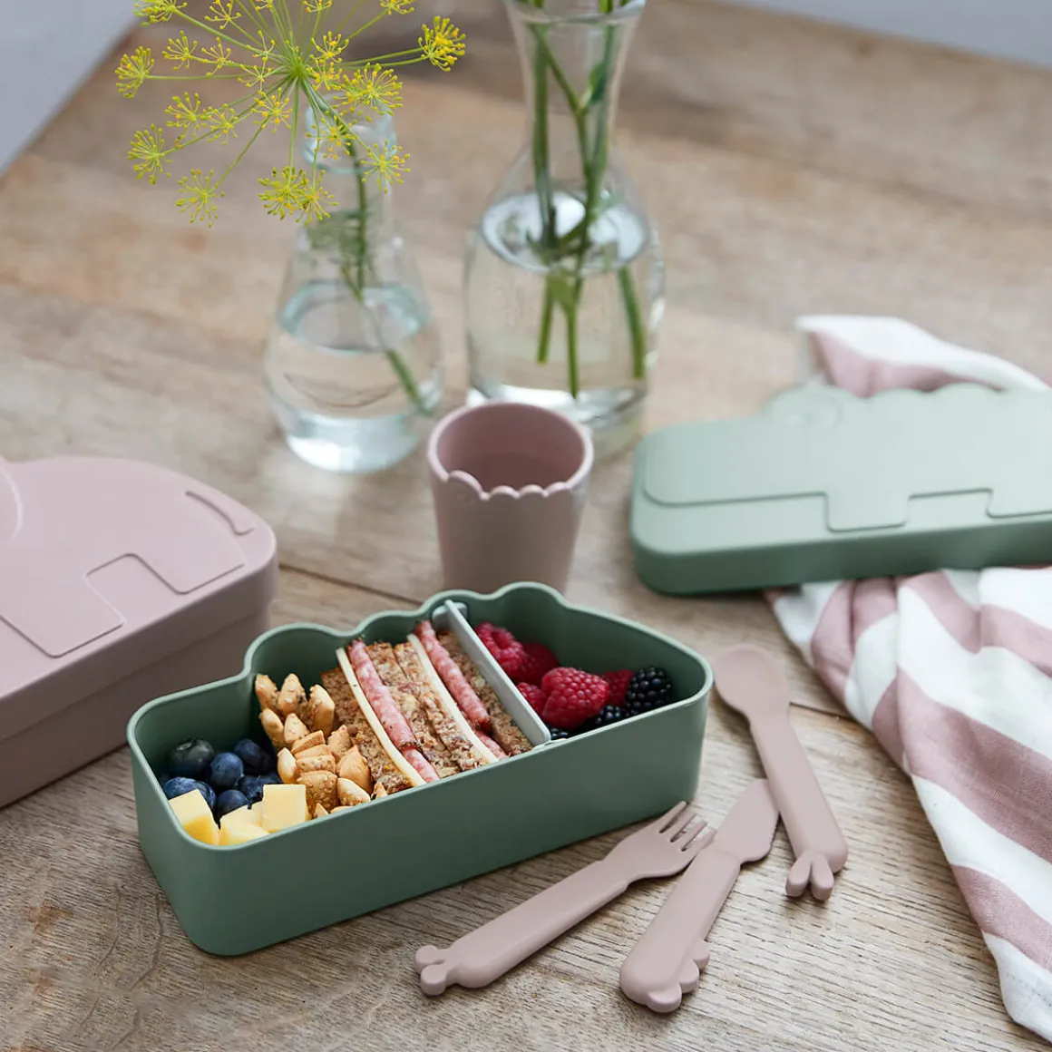 Kiddish lunch box - Croco - Mustard