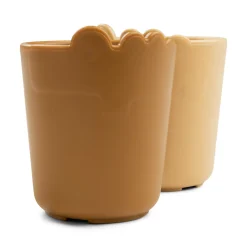 Kiddish mini mug 2-pack - Croco - Mustard