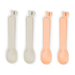 Kiddish spoon 4-pack - Lalee - Sand/Coral