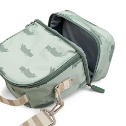 Kids insulated lunch bag - Croco - Green