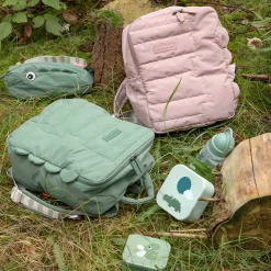 Kids quilted backpack - Croco - Green - 9,6 L