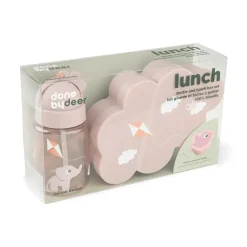 Lunch & snack box w/straw bottle - Playground - Powder