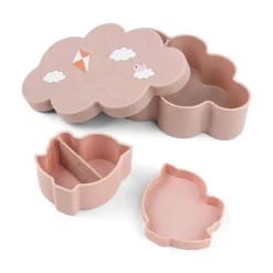 Lunch & snack box w/straw bottle - Playground - Powder