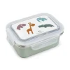 Metal lunch box - Deer friends - Green