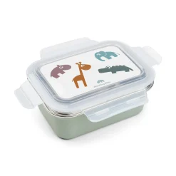 Metal lunch box - Deer friends - Green