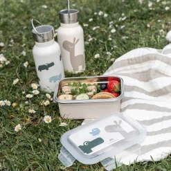 Metal lunch box - Lalee/Croco - Sand