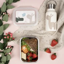 Metal lunch box - Lalee/Croco - Sand