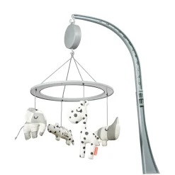 Musical mirror mobile - Sleepy - Grey