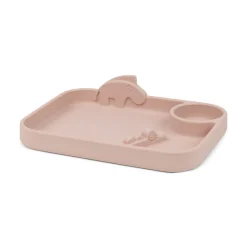 Peekaboo compartment plate - Deer friends - Powder