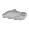 Peekaboo compartment plate - Deer friends - Grey