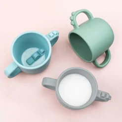 Peekaboo 2-handle cup - Croco - Blue