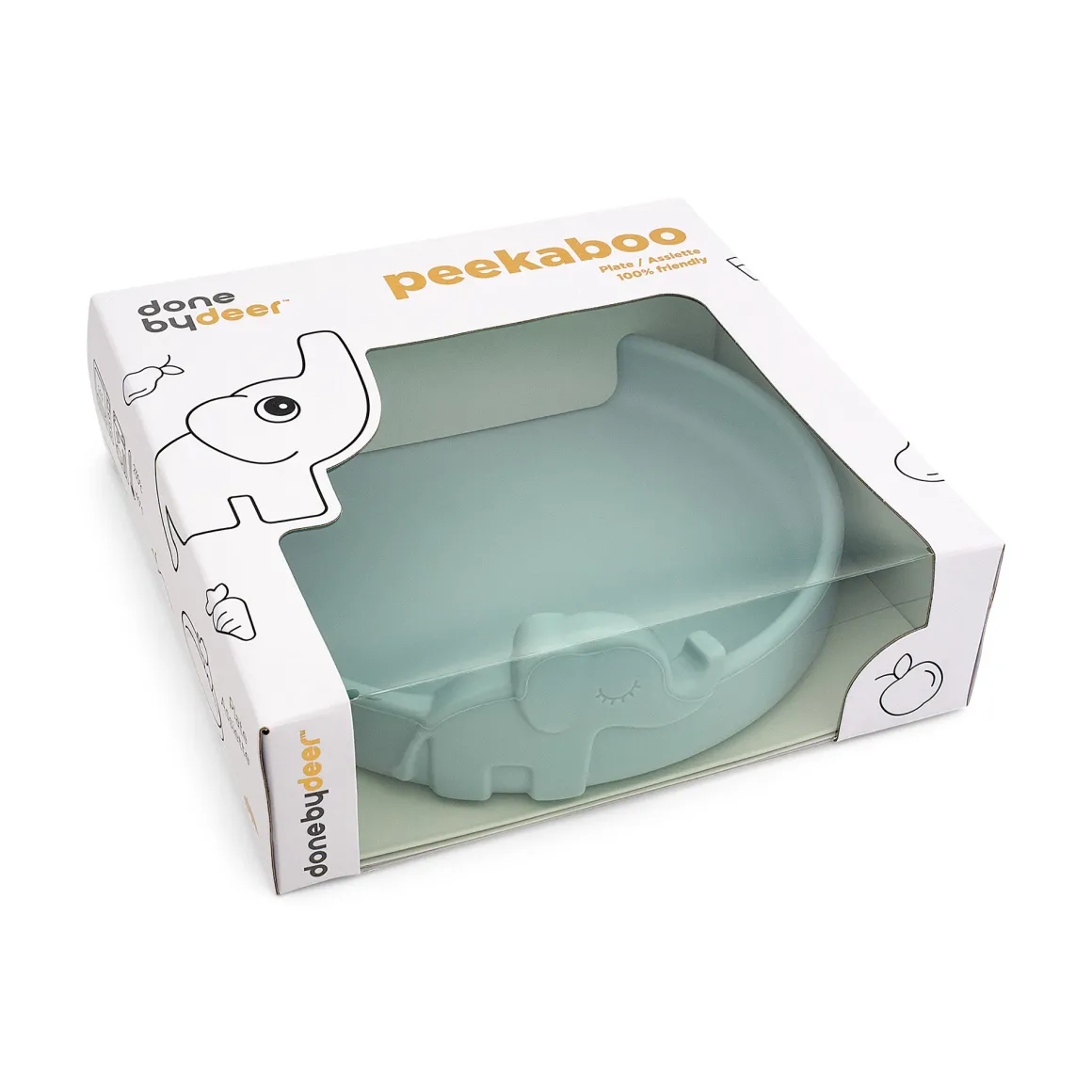 Peekaboo plate - Elphee - Blue