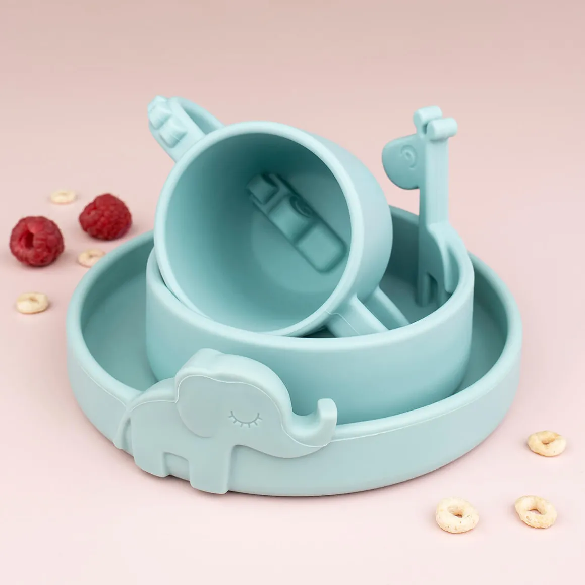Peekaboo plate - Elphee - Blue