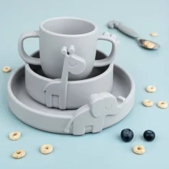 Peekaboo plate - Elphee - Grey