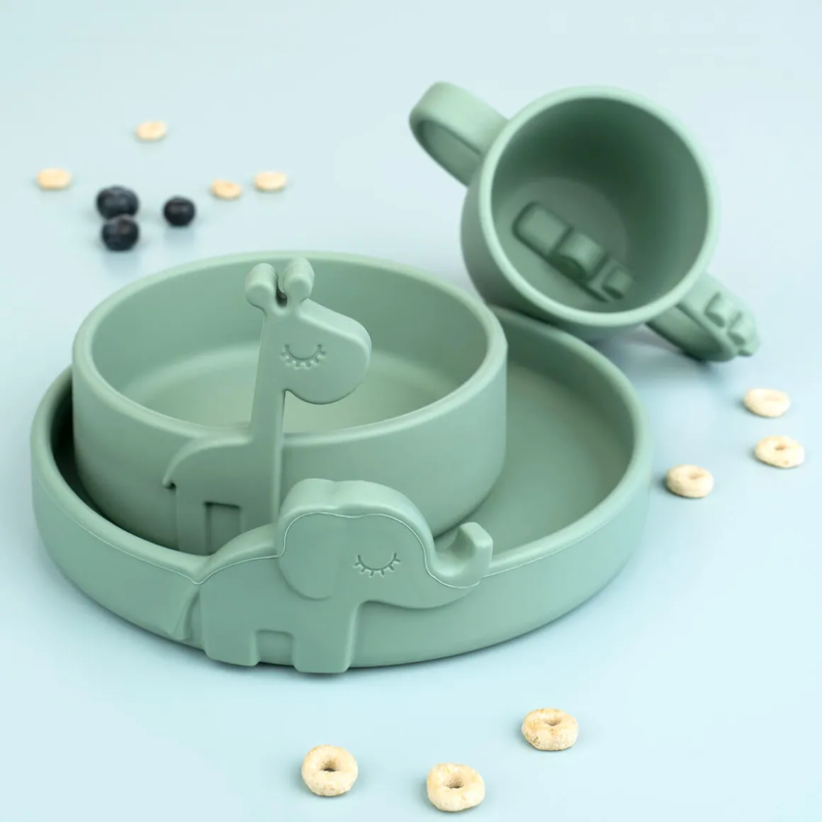 Peekaboo plate - Elphee - Green