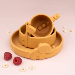 Peekaboo plate - Elphee - Mustard