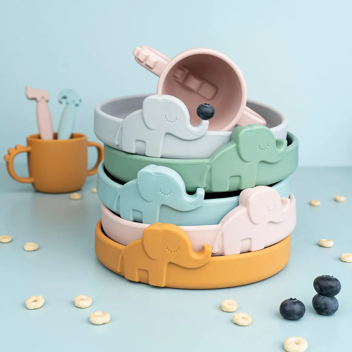 Peekaboo plate - Elphee - Powder