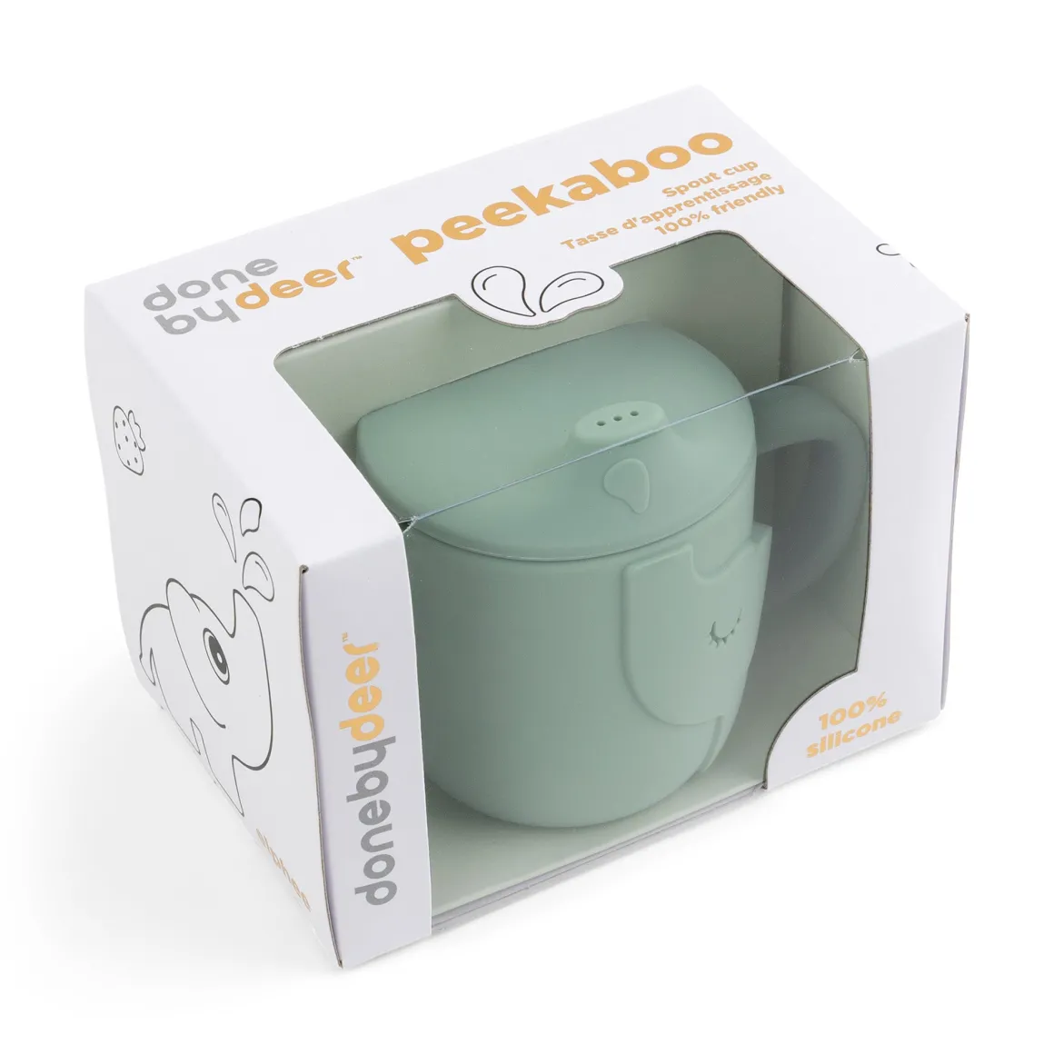Peekaboo spout cup - Elphee - Green