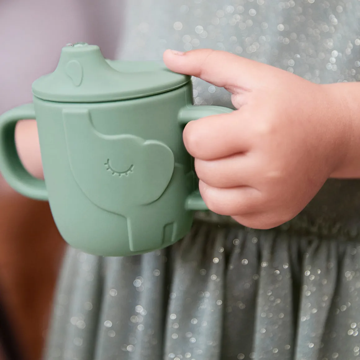 Peekaboo spout cup - Elphee - Green