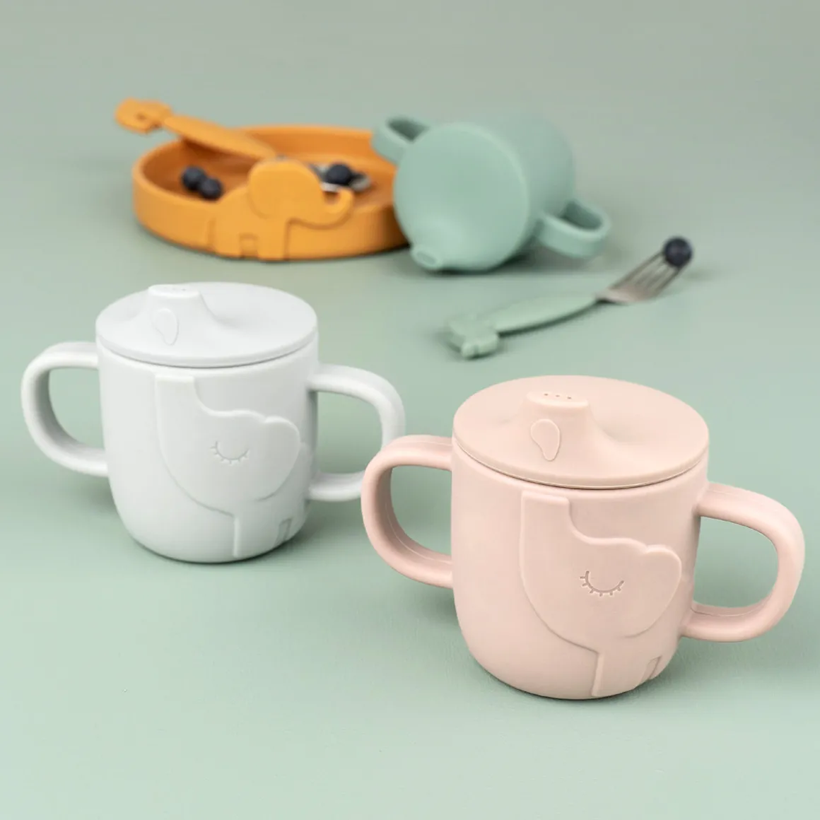 Peekaboo spout cup - Elphee - Green