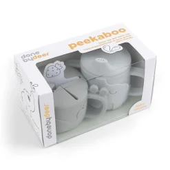 Peekaboo spout/snack cup set - Deer friends - Grey