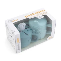 Peekaboo spout/snack cup set - Deer friends - Blue